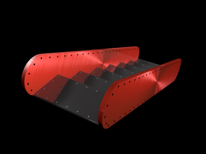 metal stairs 3D 模型