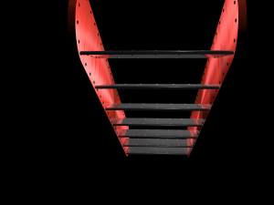 metal stairs 3D 模型