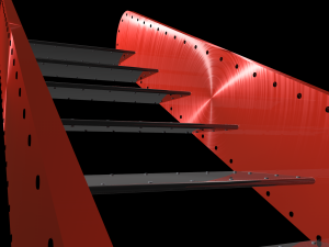 metal stairs 3D 模型