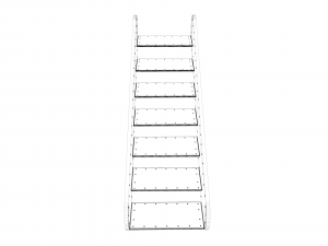 metal stairs 3D 模型