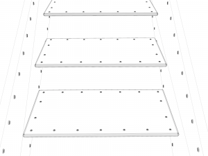 metal stairs 3D 模型
