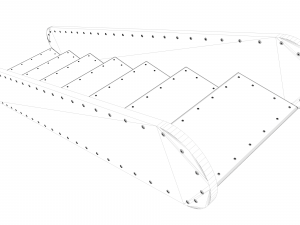 metal stairs 3D 模型