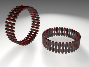 futuristic ring Model 3D