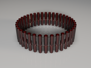 futuristic ring Model 3D