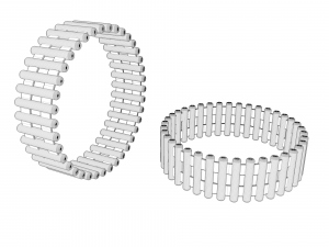 futuristic ring Model 3D