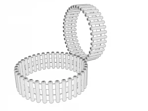 futuristic ring 3D Model