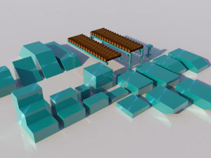 pack of platforms 3D Model