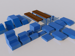 pack of platforms 3D Model