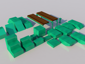 pack of platforms 3D Model