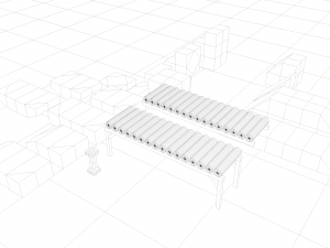 pack of platforms 3D Model