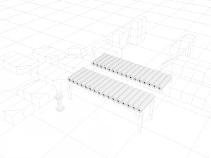 pack of platforms 3D Model