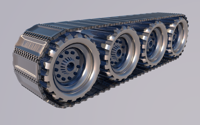 tank wheel 3D-Modell .c4d .max .obj .3ds .fbx .stl .blend 