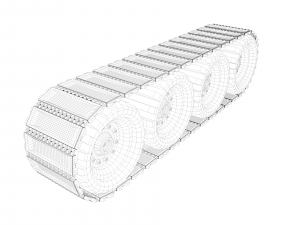 tank wheel 3D-Modell