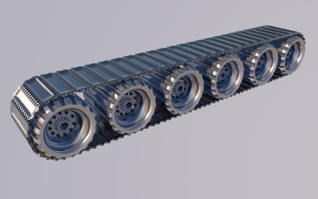 tank wheels Model 3D .c4d .max .obj .3ds .fbx .stl .blend 