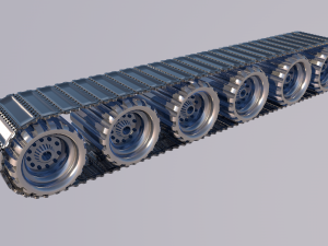 tank wheels 3D 모델