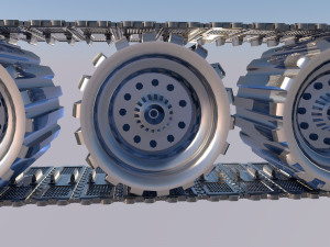 tank wheels Model 3D
