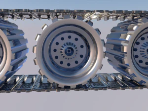 tank wheels 3D Model