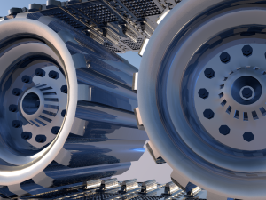 tank wheels Model 3D