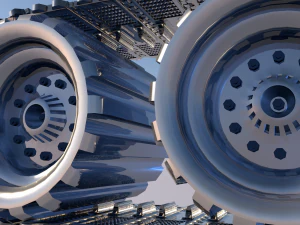 tank wheels 3D Model