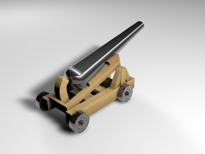 pirate cannon Modelo 3D