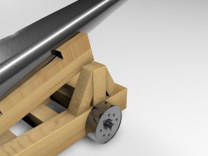 pirate cannon Modelo 3D