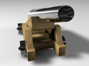 pirate cannon Modelo 3D
