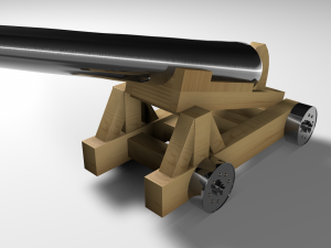 pirate cannon Modelo 3D