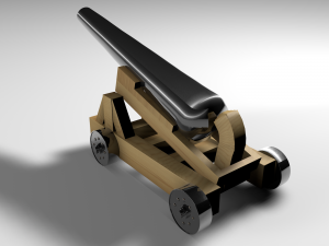 pirate cannon Modelo 3D