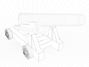 pirate cannon Modelo 3D