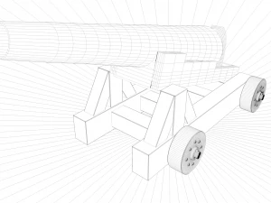 pirate cannon 3D Model