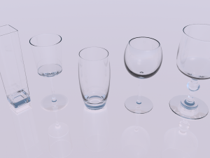 pack of glasses Modelo 3D