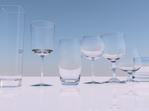 pack of glasses Modelo 3D
