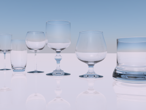 pack of glasses Modelo 3D