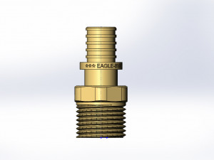 press straight connector m 1-2 x 16 22 3Dモデル