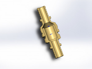 fitting assembly - press straight connector m 1-2 x 16 22 Modèle 3D