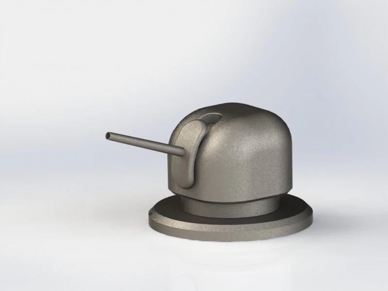 turret canon 3D Print Model .c4d .max .obj .3ds .fbx .stl .blend