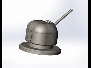 turret canon 3D Print Model