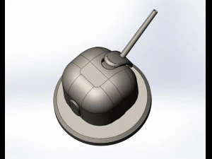 turret canon 3D Print Model