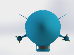 dirigible bomber Modello 3D
