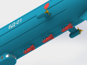 dirigible bomber Modello 3D