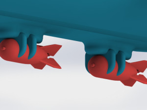 dirigible bomber Modello 3D