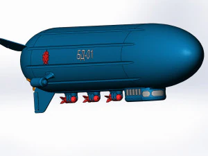dirigible bomber 3D Model