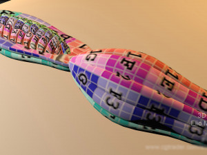 cacao fruit 3 colors Modelo 3D