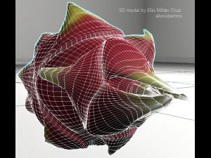 pitahaya fruit from ecuador 3D Model