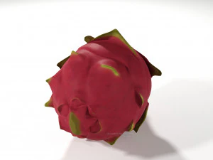 pitahaya fruit from ecuador 3D Model