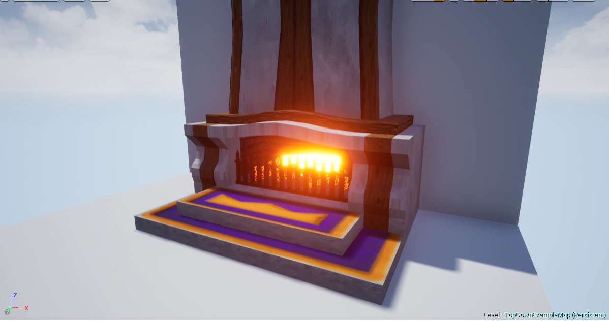 fireplace 3D Model .c4d .max .obj .3ds .fbx .stl .blend 