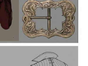 dmc - devil may cry buckle on dantes 5 3D Druckmodell