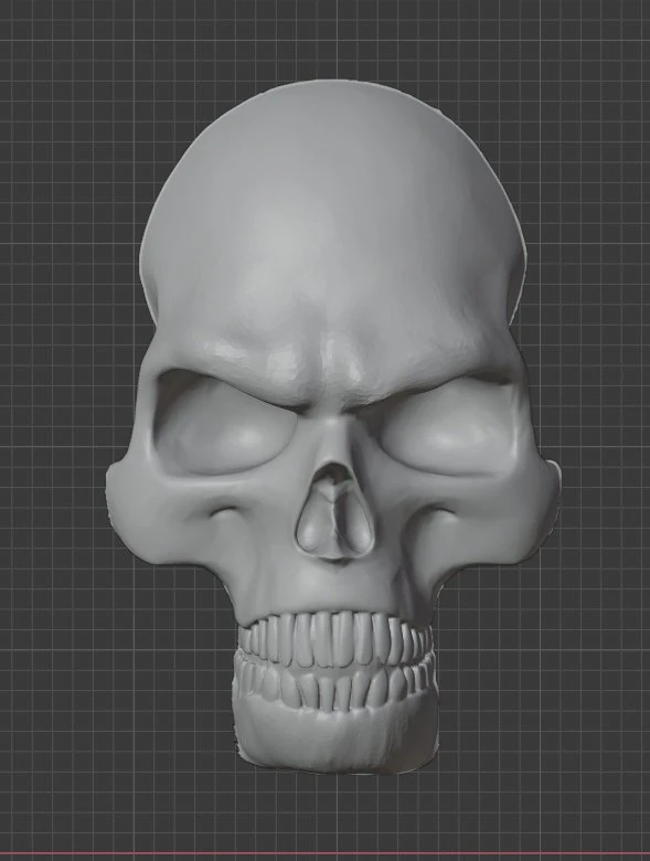 dmc - devil may cry skull on dantes back 3D Print Model .c4d .max .obj .3ds .fbx .stl .blend