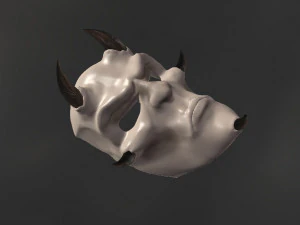 maschera di carnevale demone giapponese Modello di stampa 3D