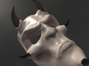 japanese demon carnival mask 3D Print Model